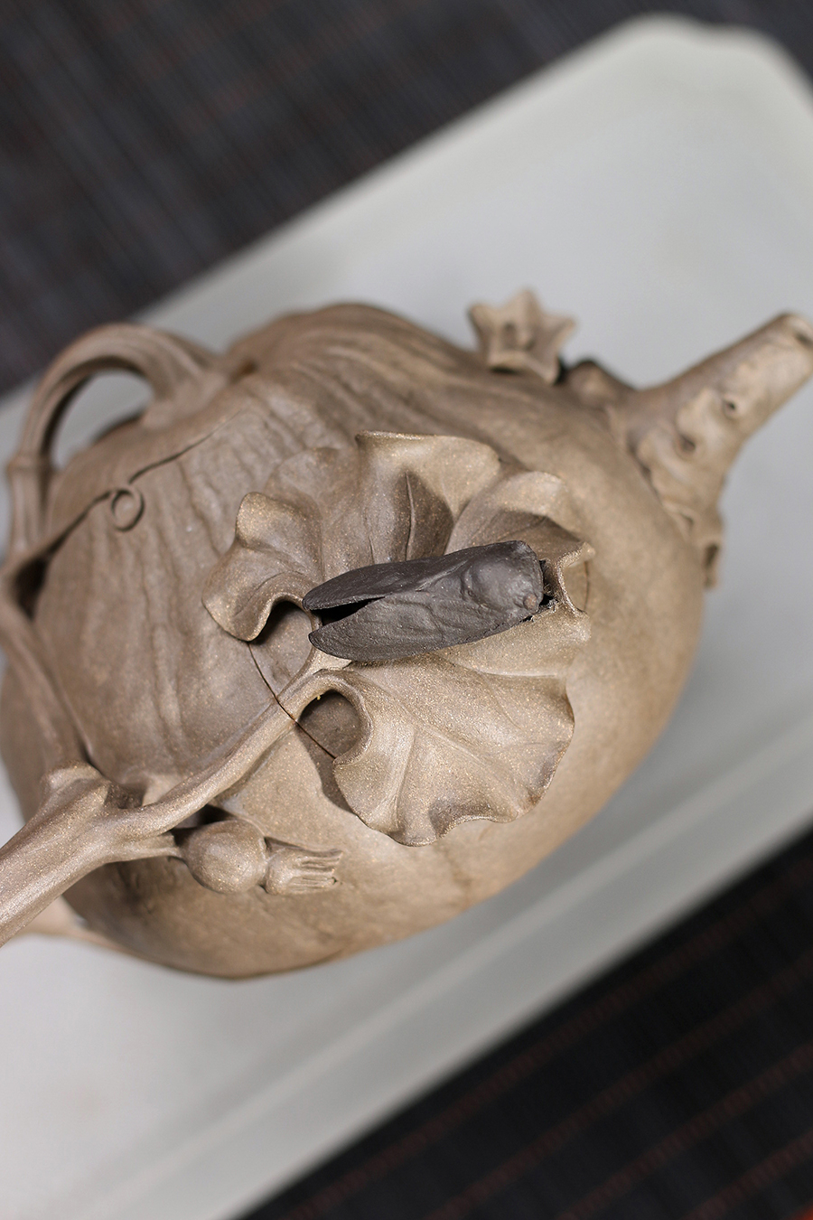 王小龙制蝉鸣南瓜壶