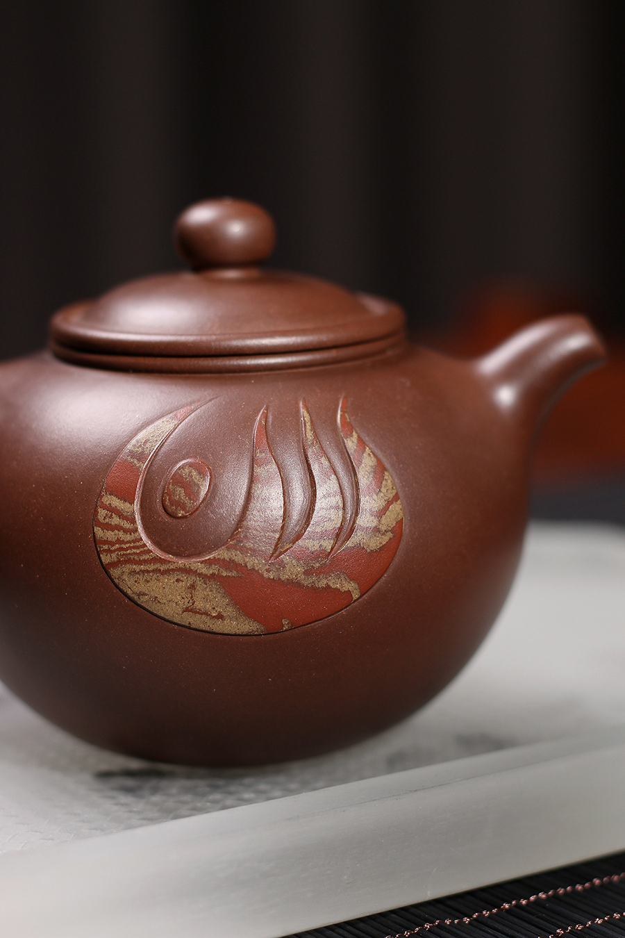 徐达明制全手圆珠壶