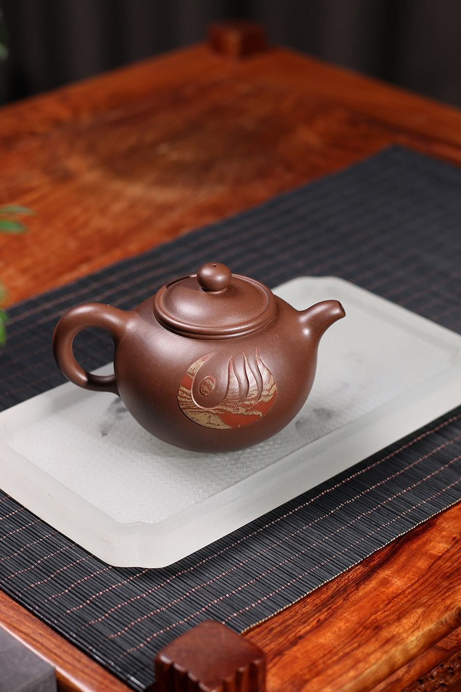 徐达明制全手圆珠壶