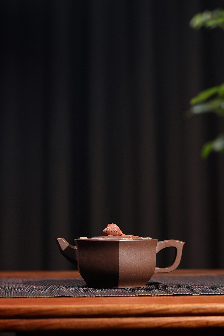 孔小明制薄胎鱼水情壶