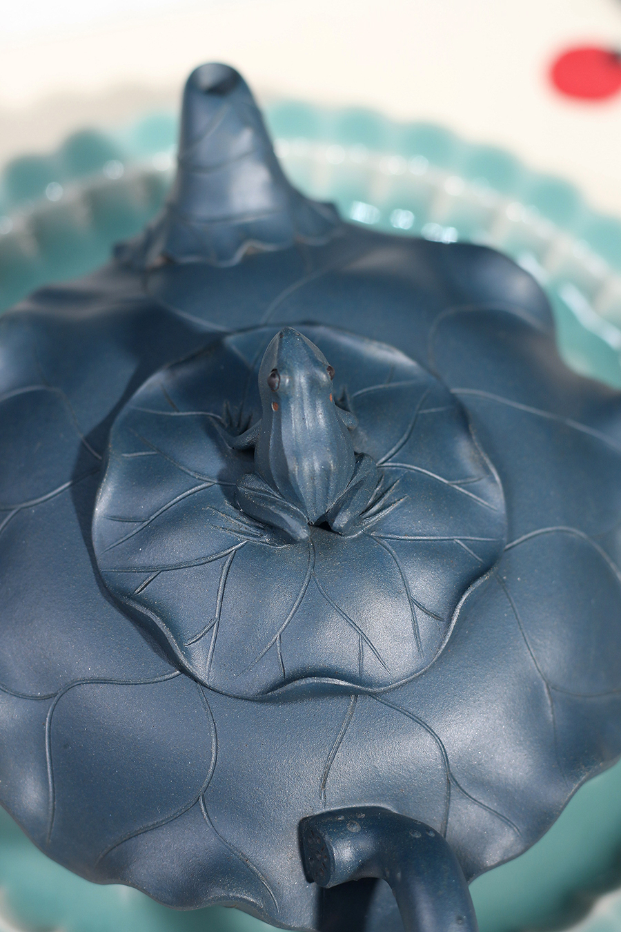 高建芳制青蛙荷叶壶