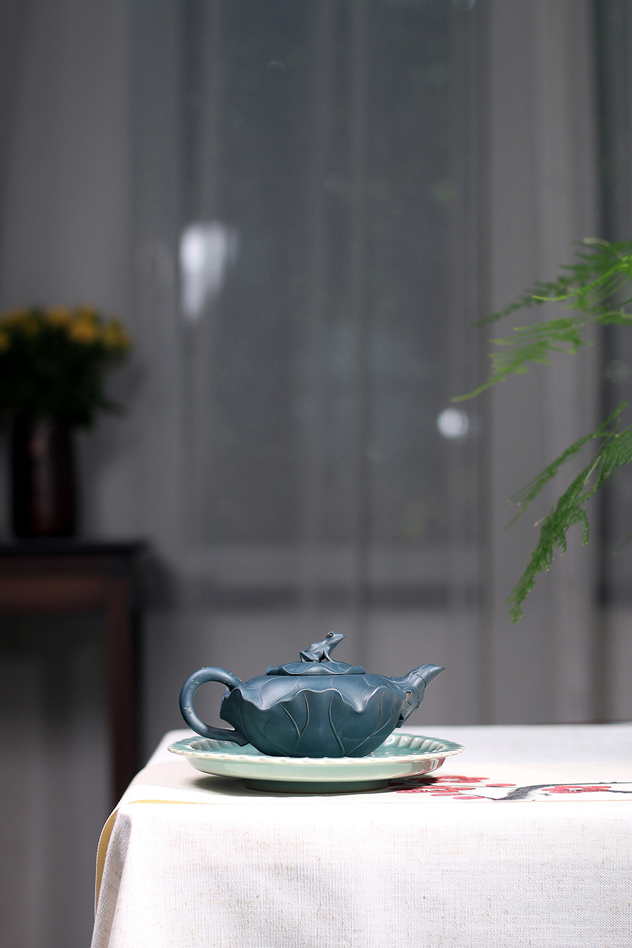 高建芳制青蛙荷叶壶