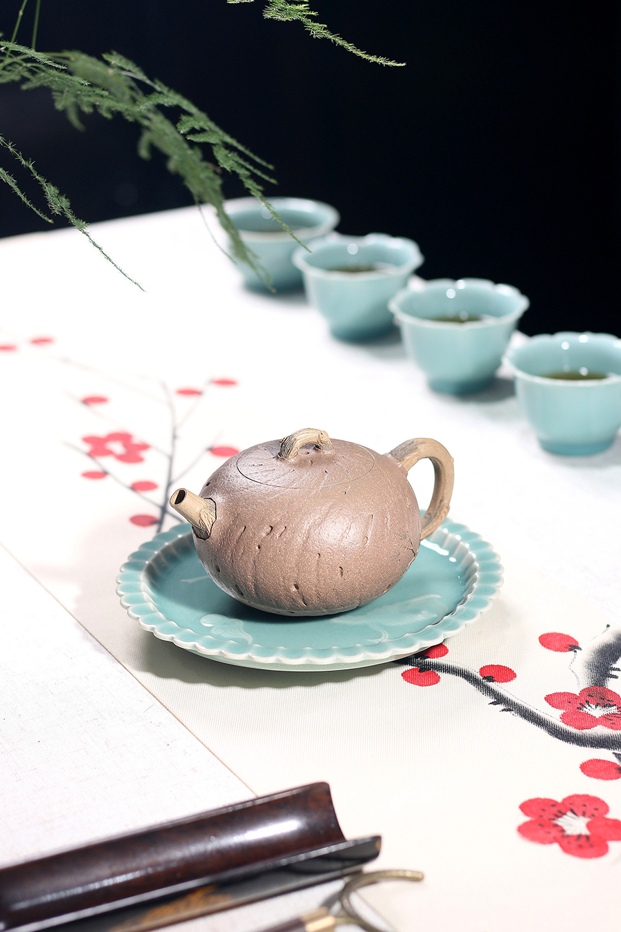 周界原创全手工制松风壶