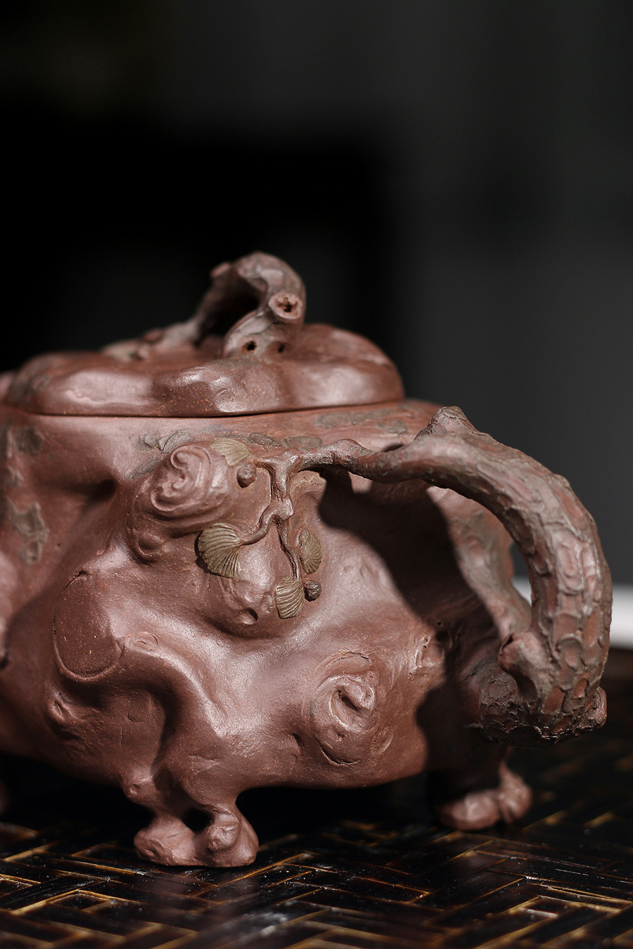 徐达明王秀芳伉俪合制百岁树桩壶