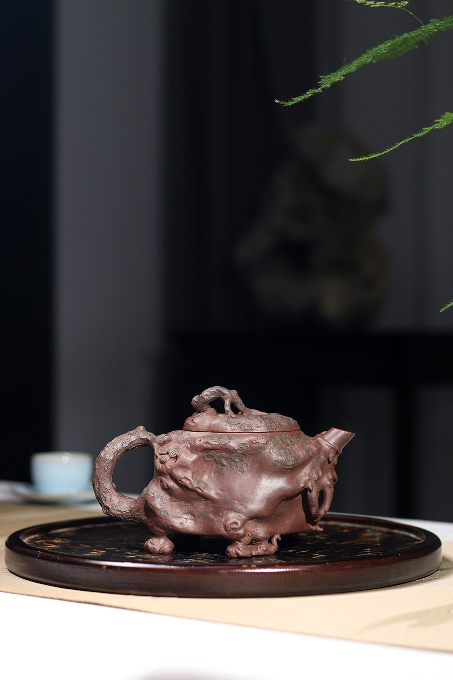 徐达明王秀芳伉俪合制百岁树桩壶