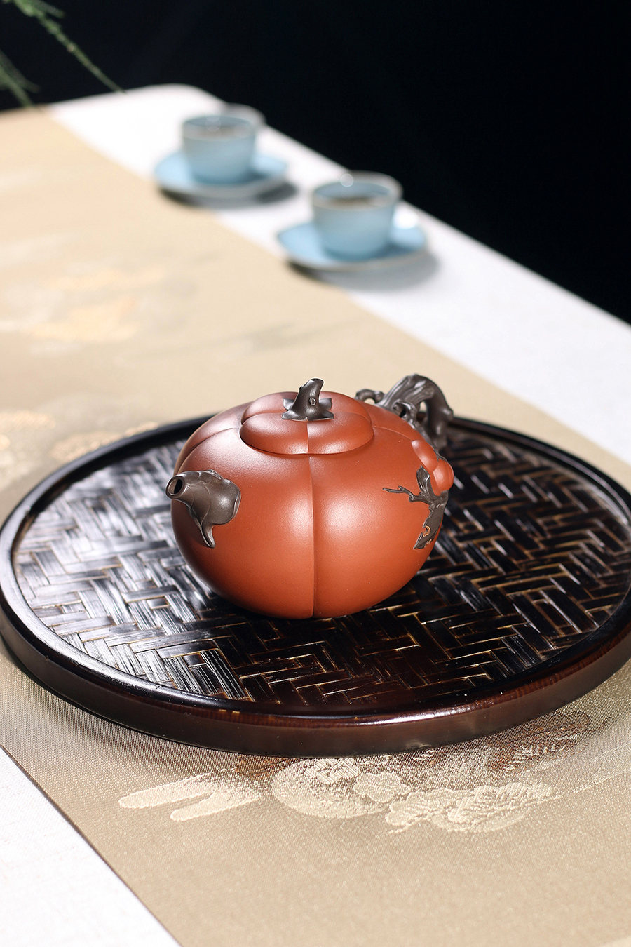 姚志源制丹柿壶
