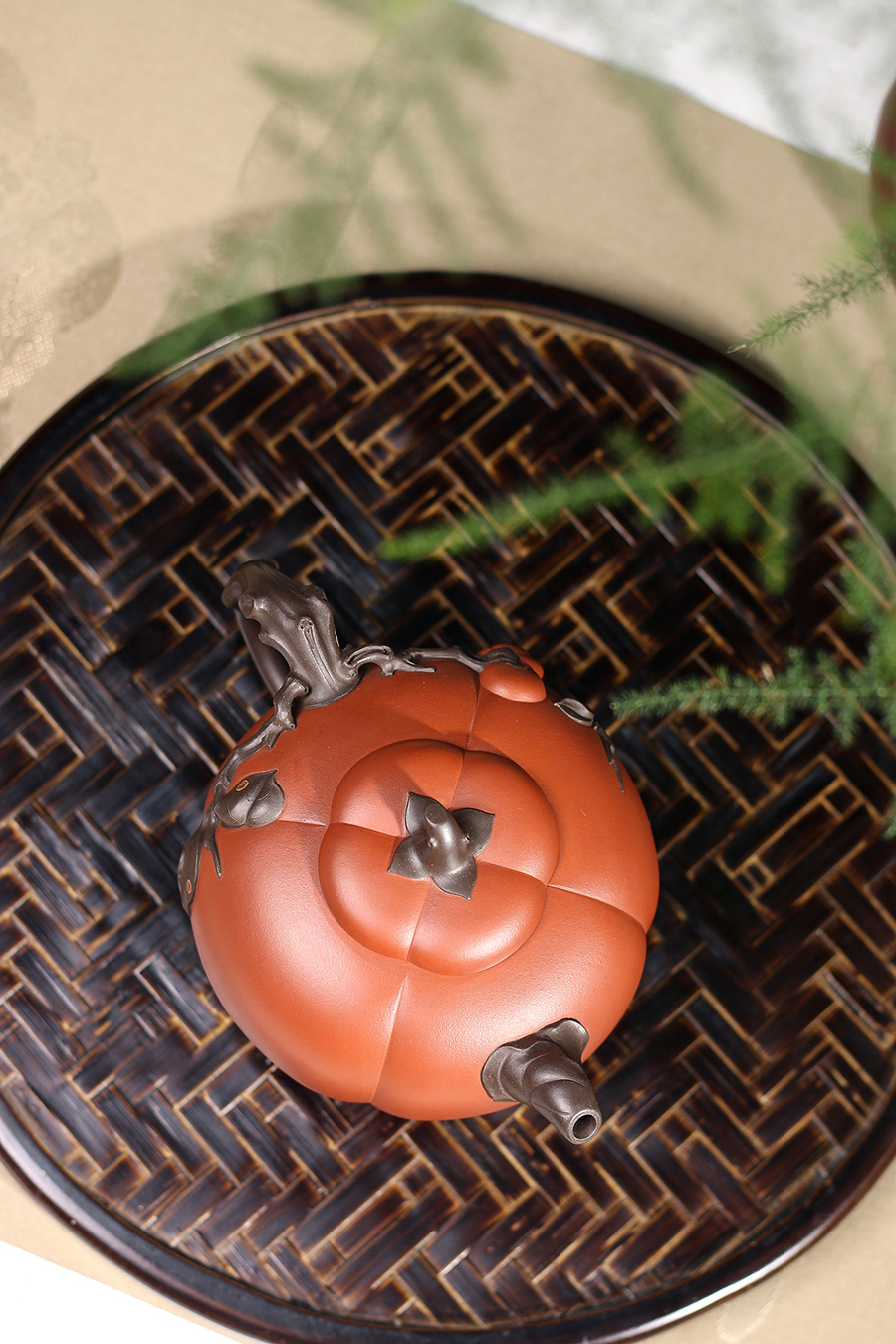 姚志源制丹柿壶