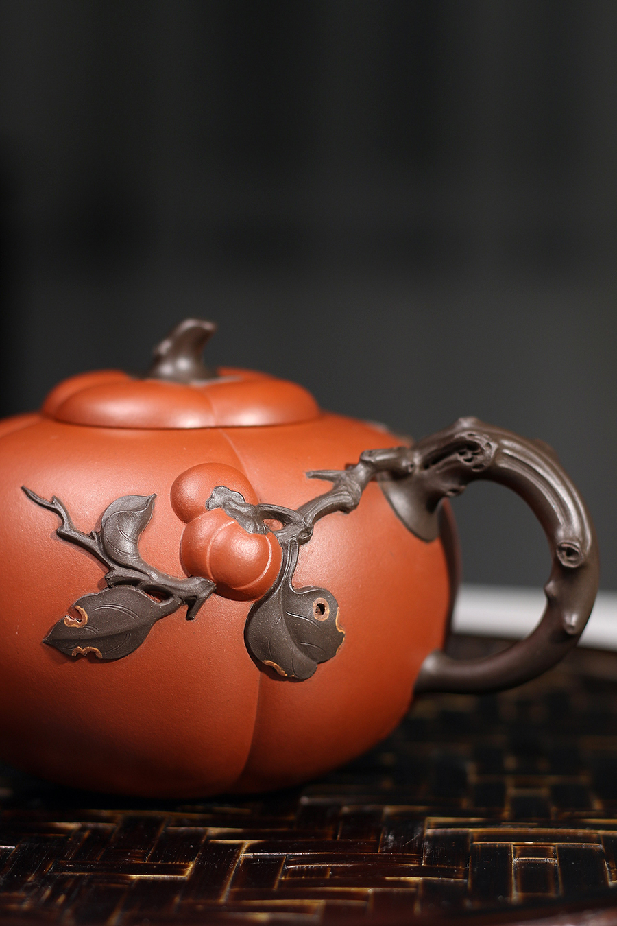 姚志源制丹柿壶