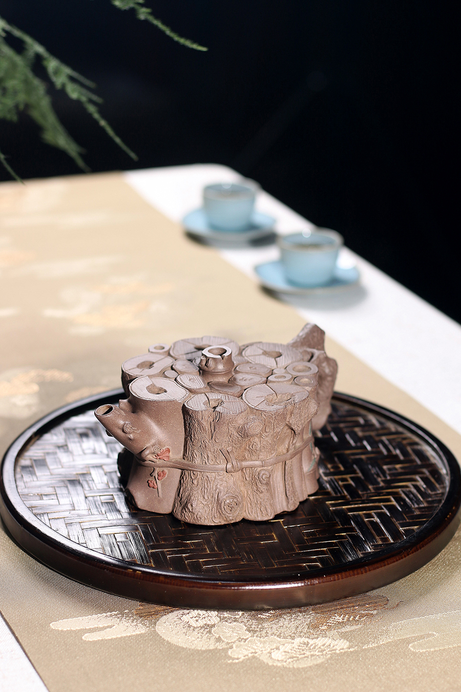 鲍廷博制束柴三友壶