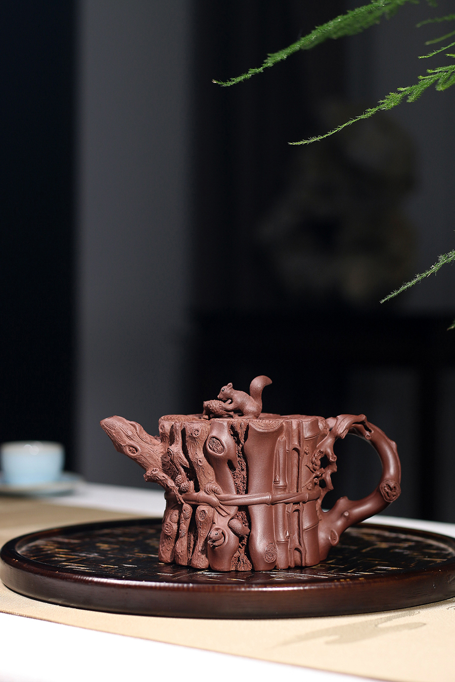 顾道荣制束柴三友壶