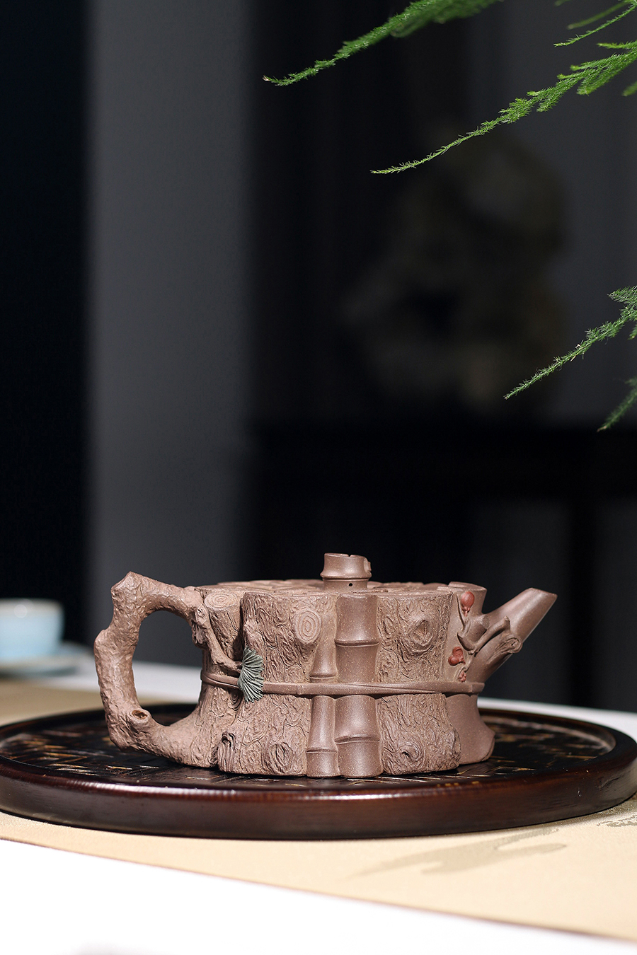 鲍廷博制束柴三友壶