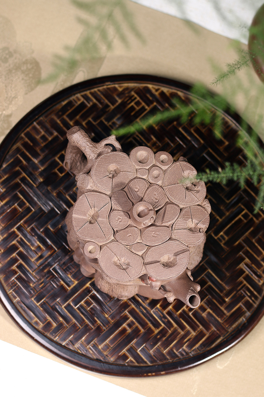 鲍廷博制束柴三友壶