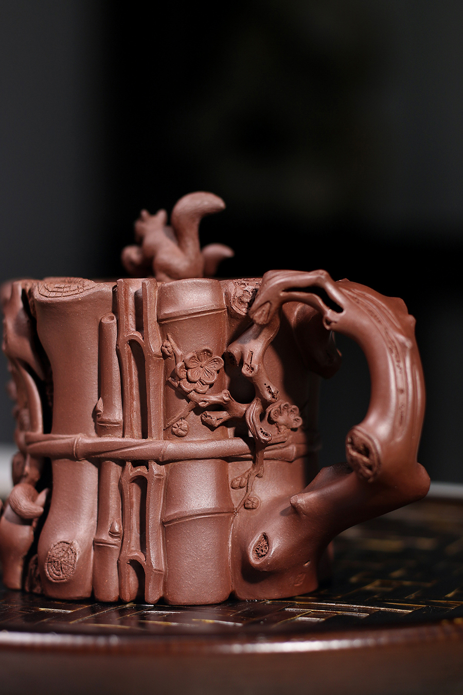 顾道荣制束柴三友壶