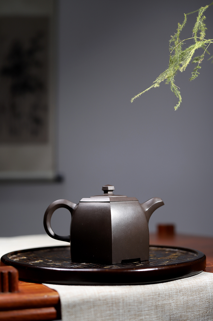 鲍廷博制六方博华壶