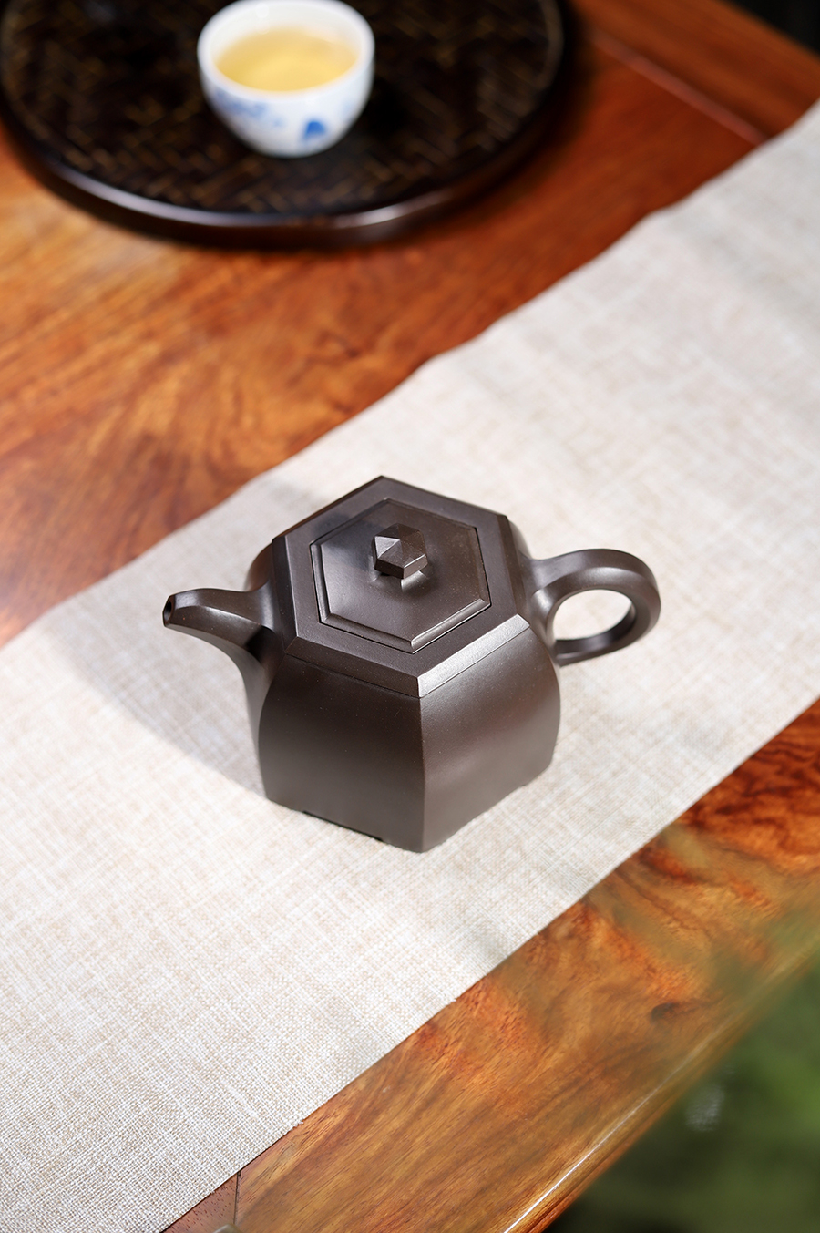 鲍廷博制六方博华壶