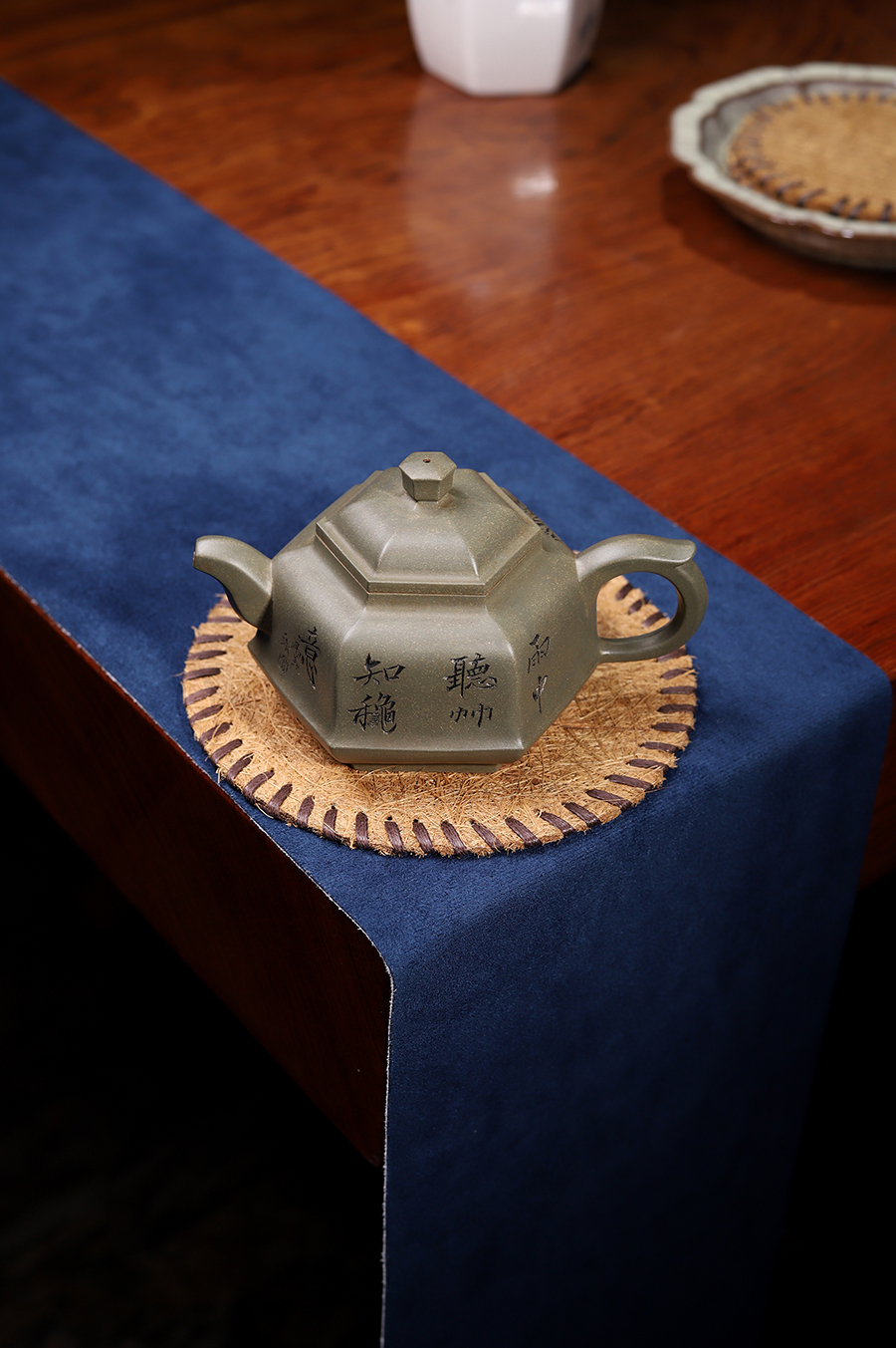 庄玉林制合泉壶(夫人合制·钱一清书铭)