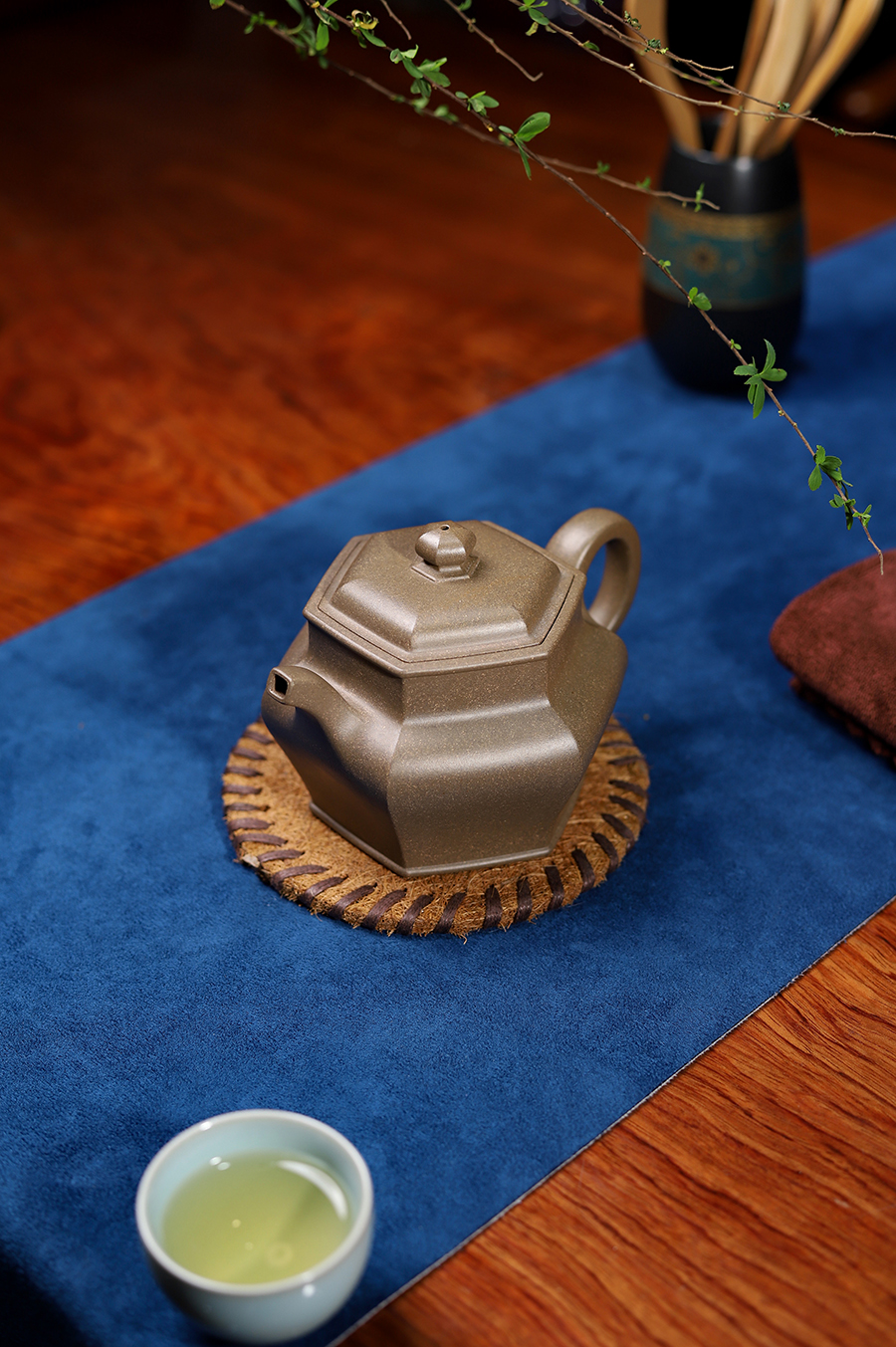 恽志培制全手六方云罐壶