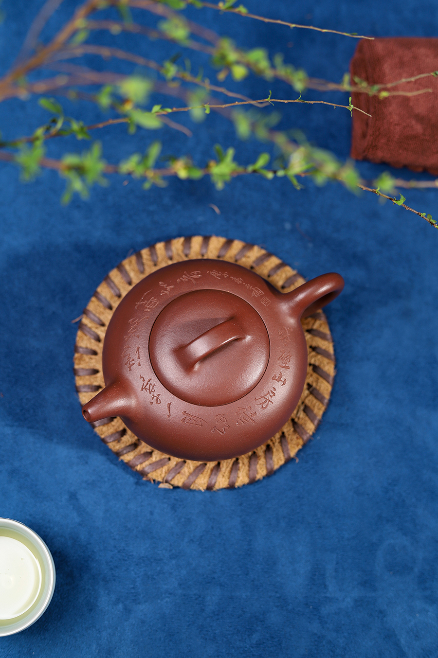 恽志培全手工制过桥扁腹壶