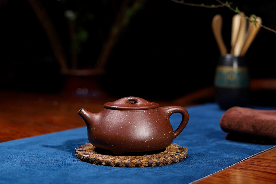 恽志培全手工制满石瓢壶