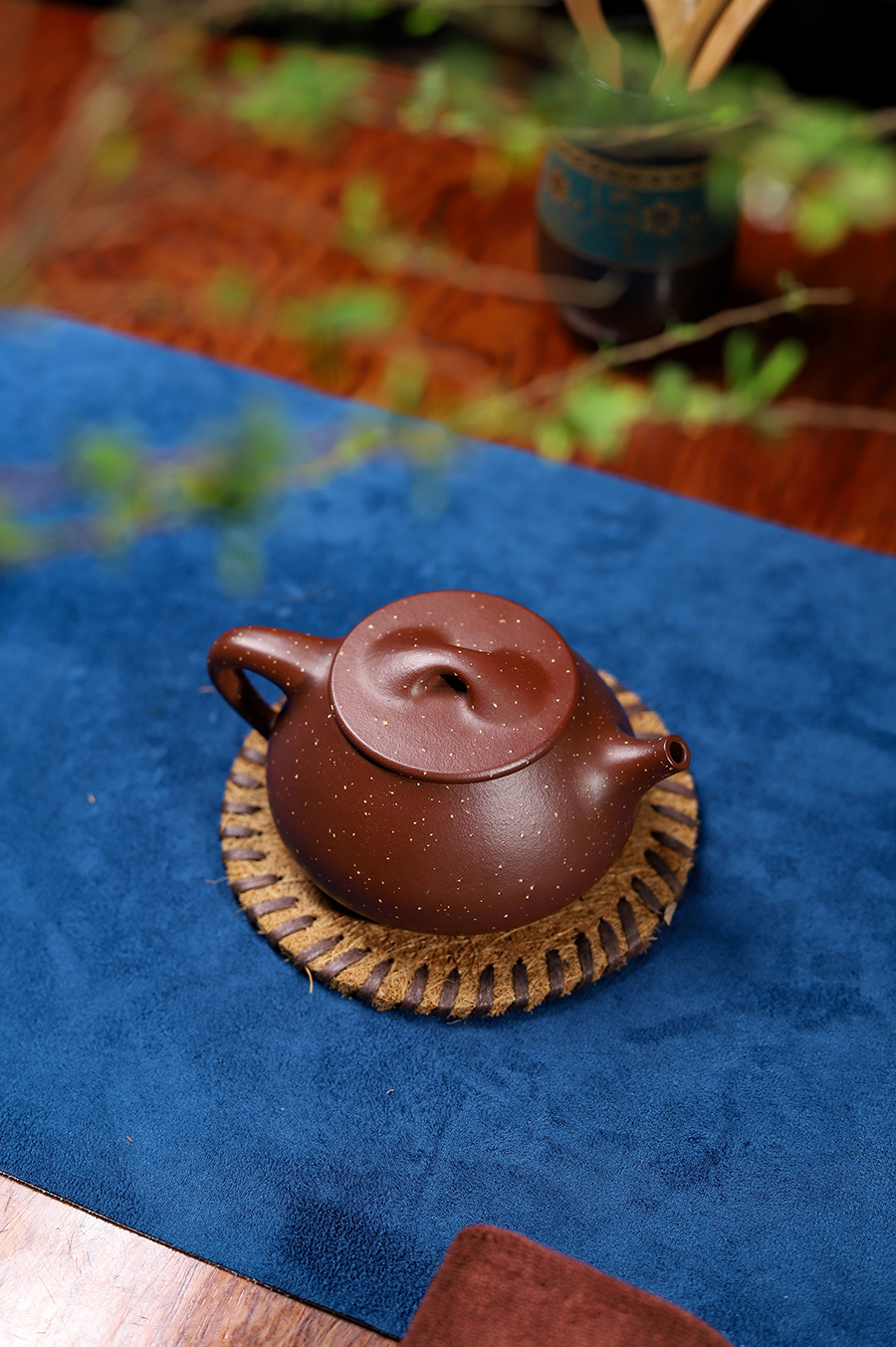 恽志培全手工制满石瓢壶