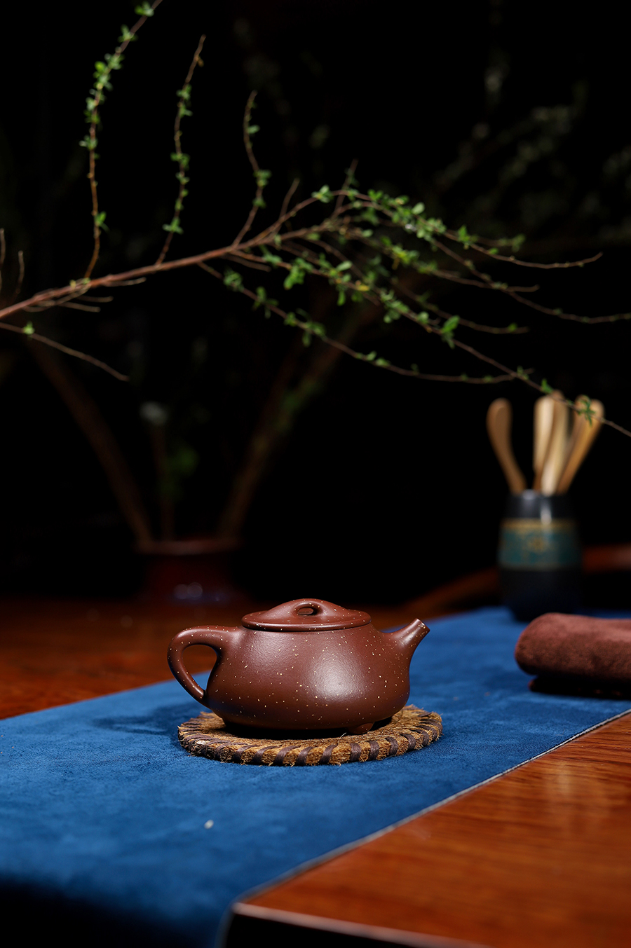 恽志培全手工制满石瓢壶