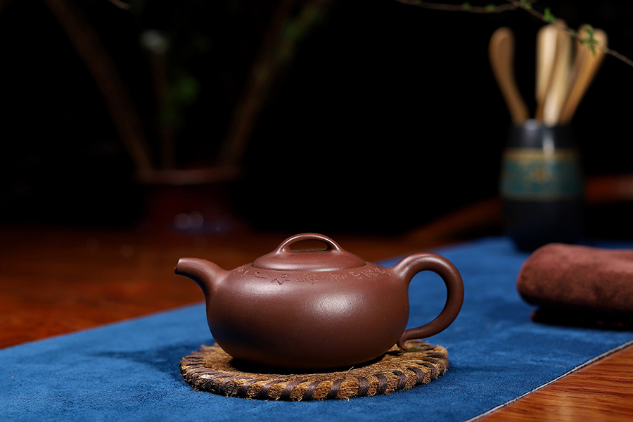 恽志培全手工制过桥扁腹壶