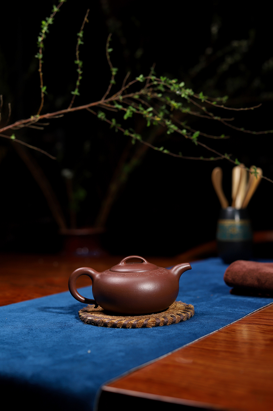 恽志培全手工制过桥扁腹壶