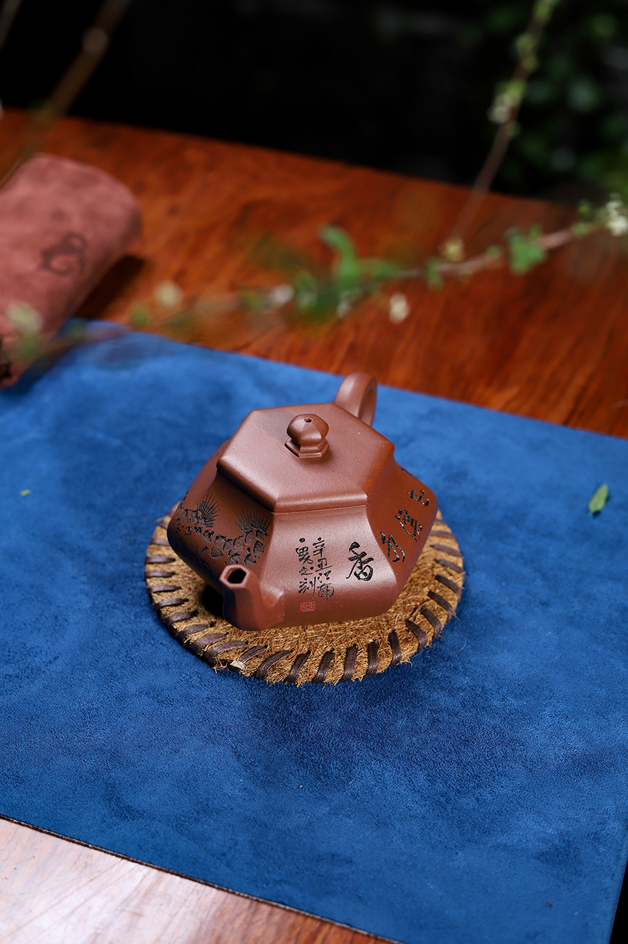 刘成容全手工制六方雅集壶