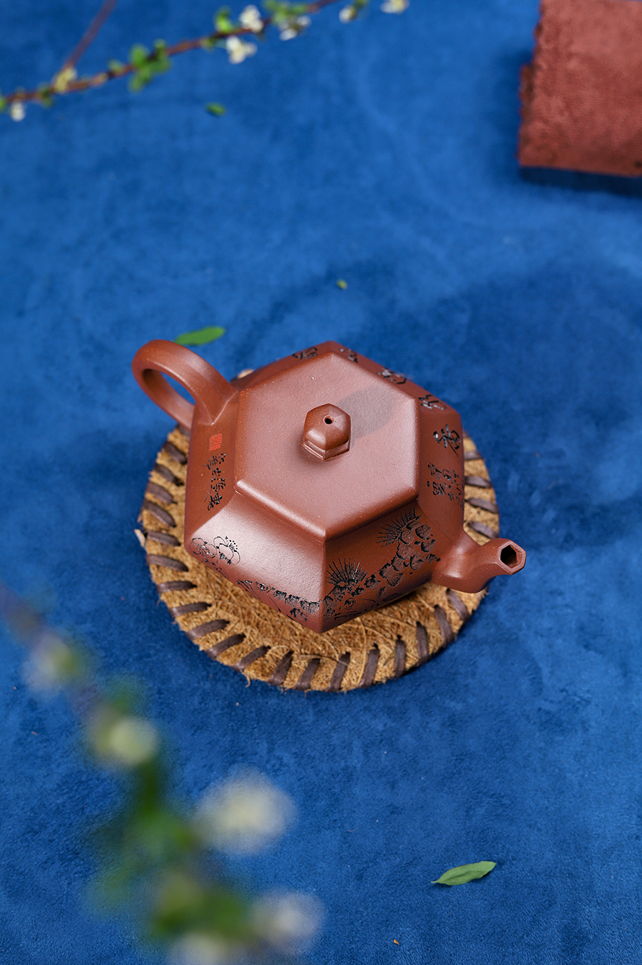 刘成容全手工制六方雅集壶