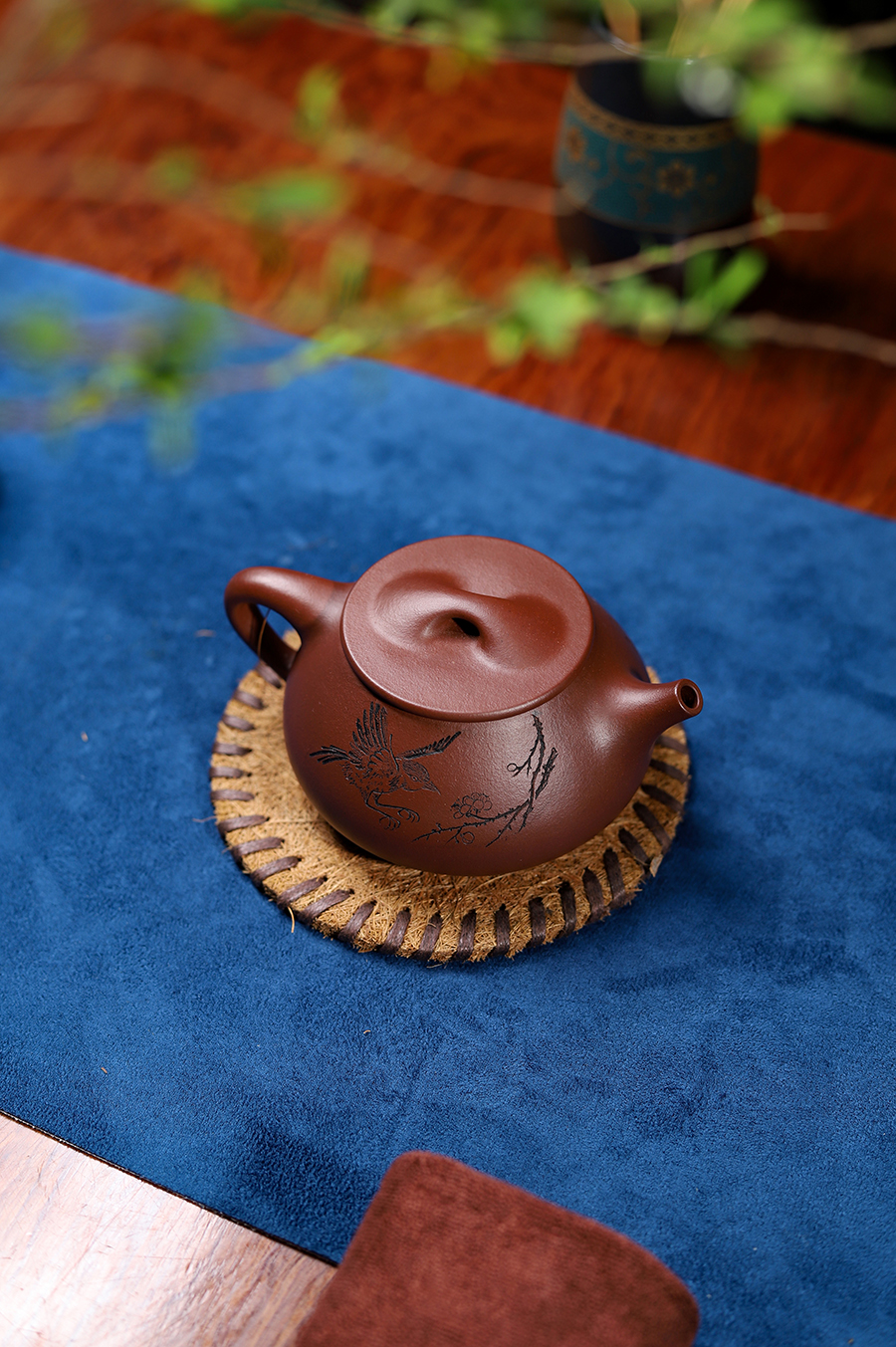 恽志培全手工制石瓢壶