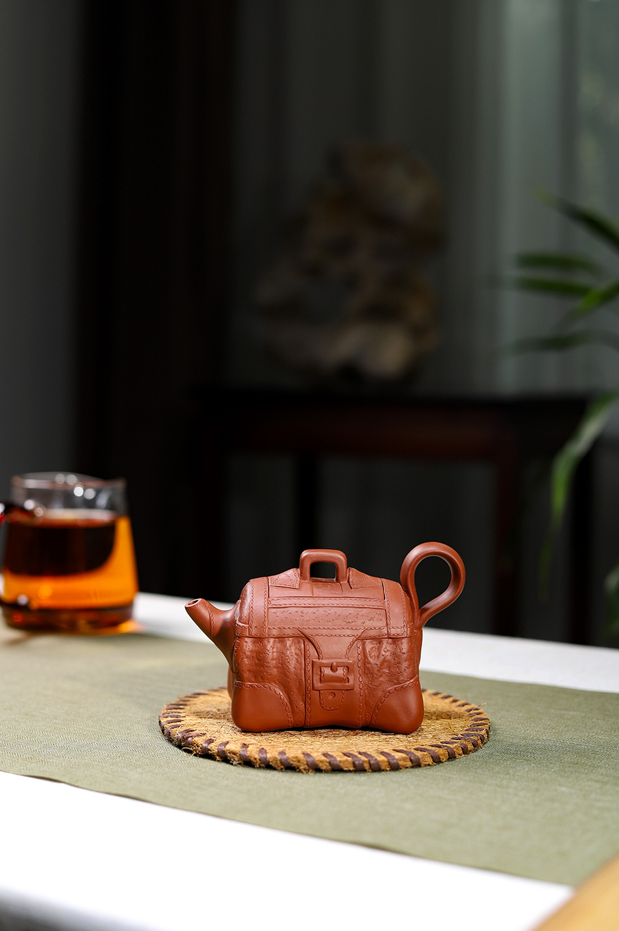 史小明制皮包壶