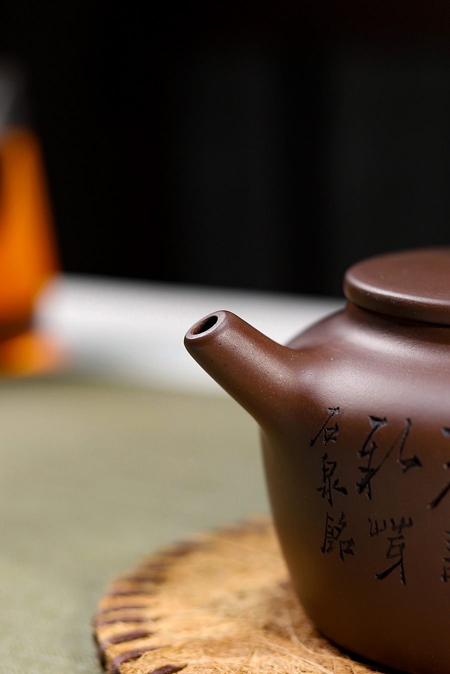 葛韬制全手桑扁壶(谭泉海铭)