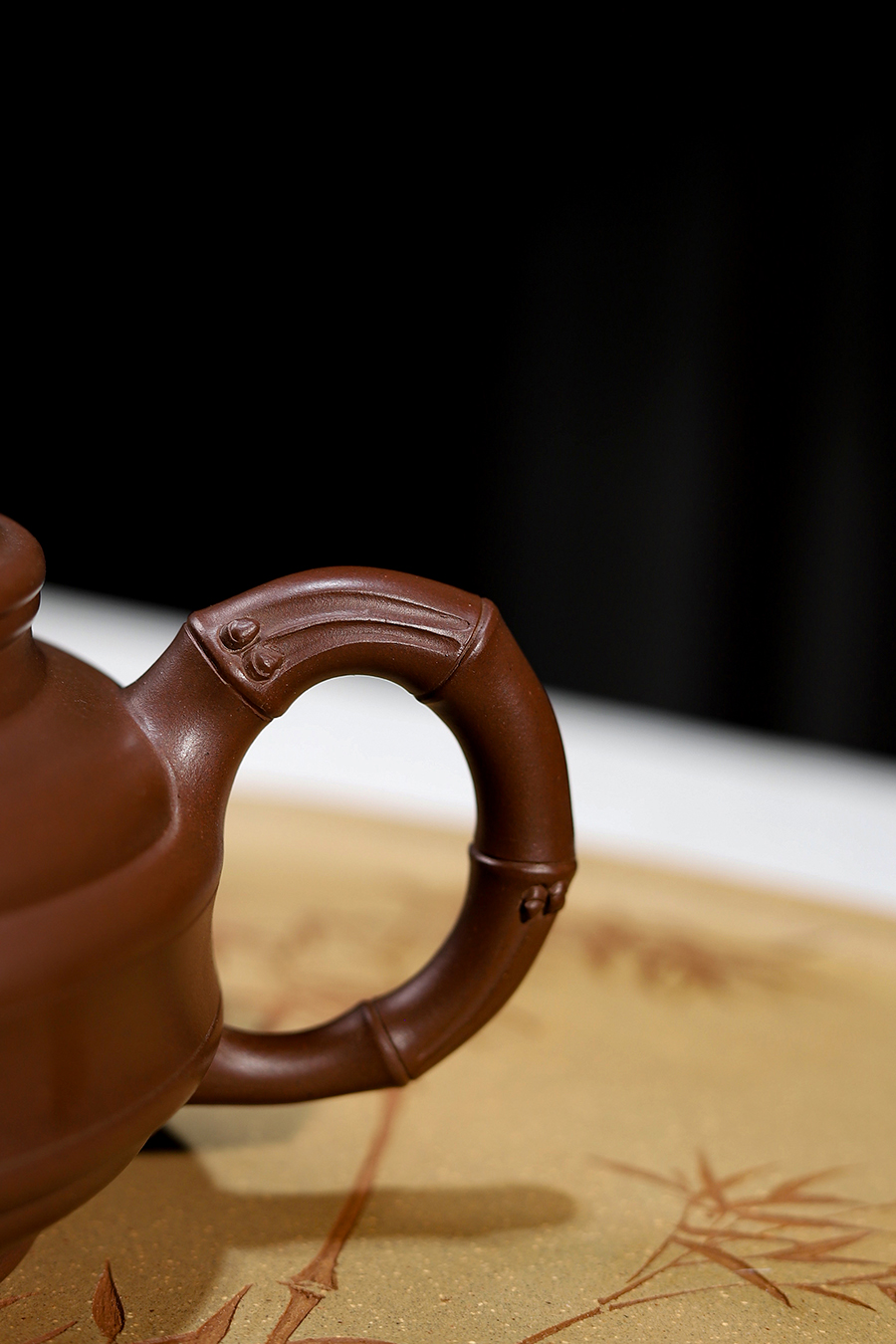 李碧芳制双线竹鼓壶