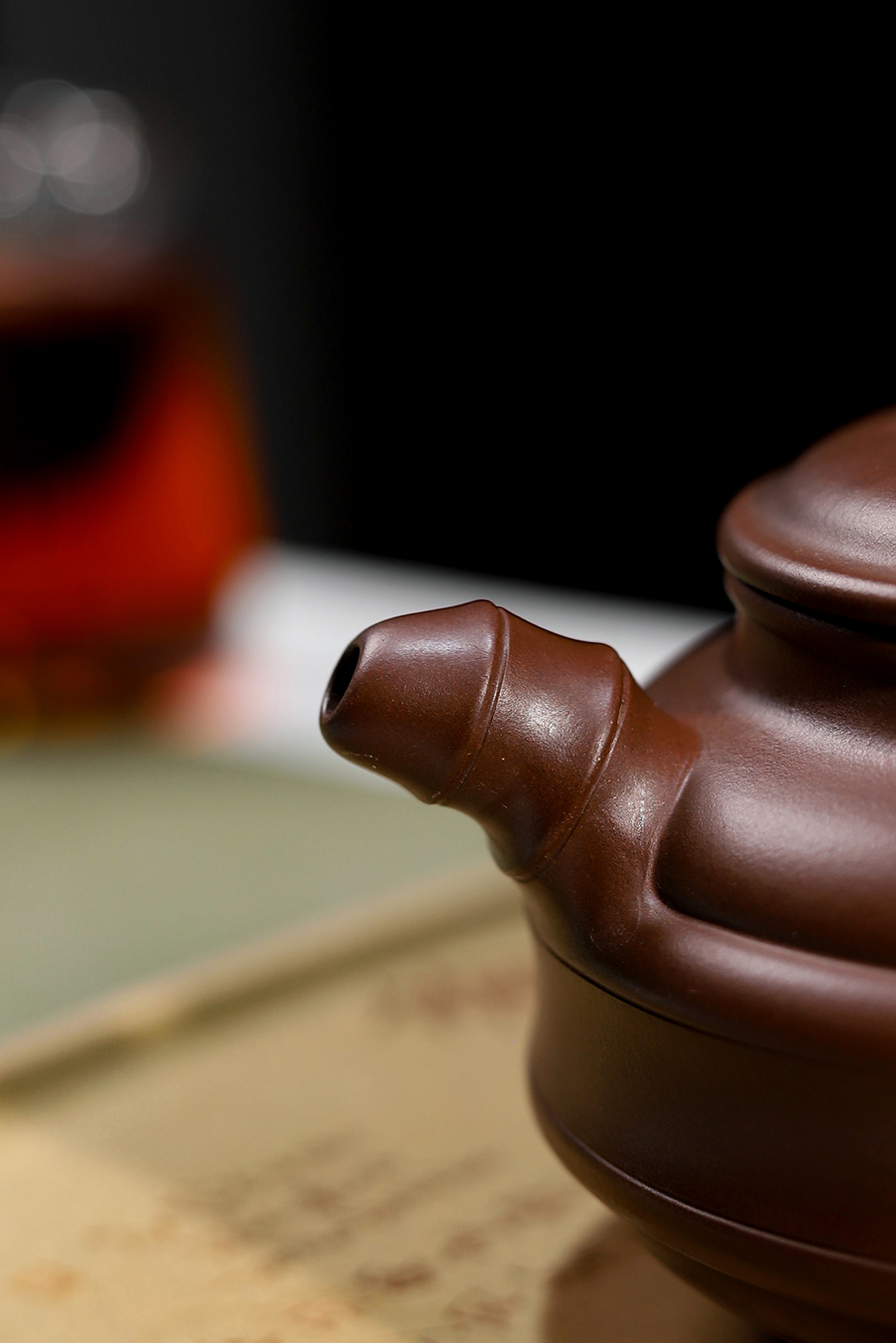 李碧芳制双线竹鼓壶