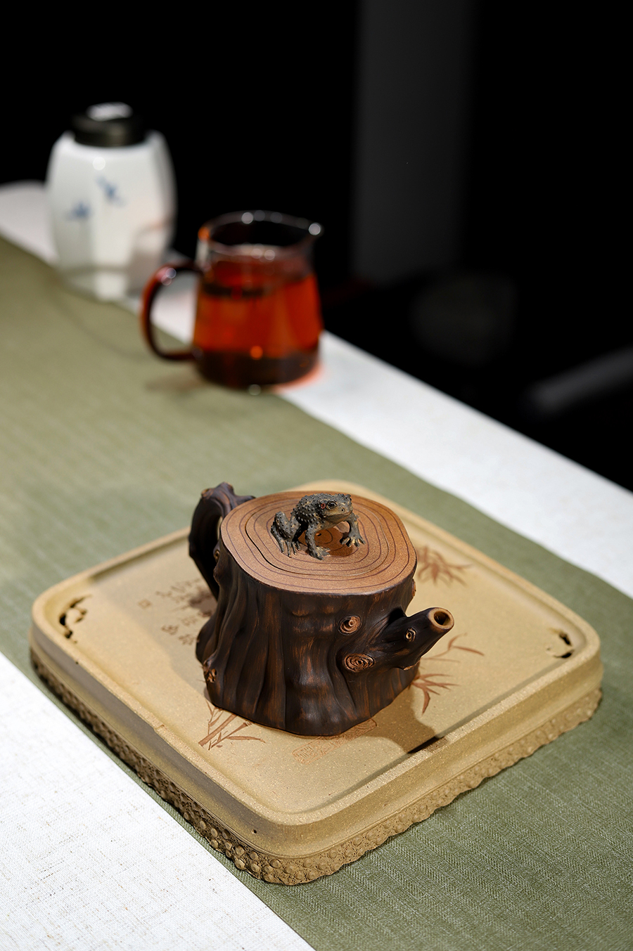 蒋蓉制柏寿桩壶