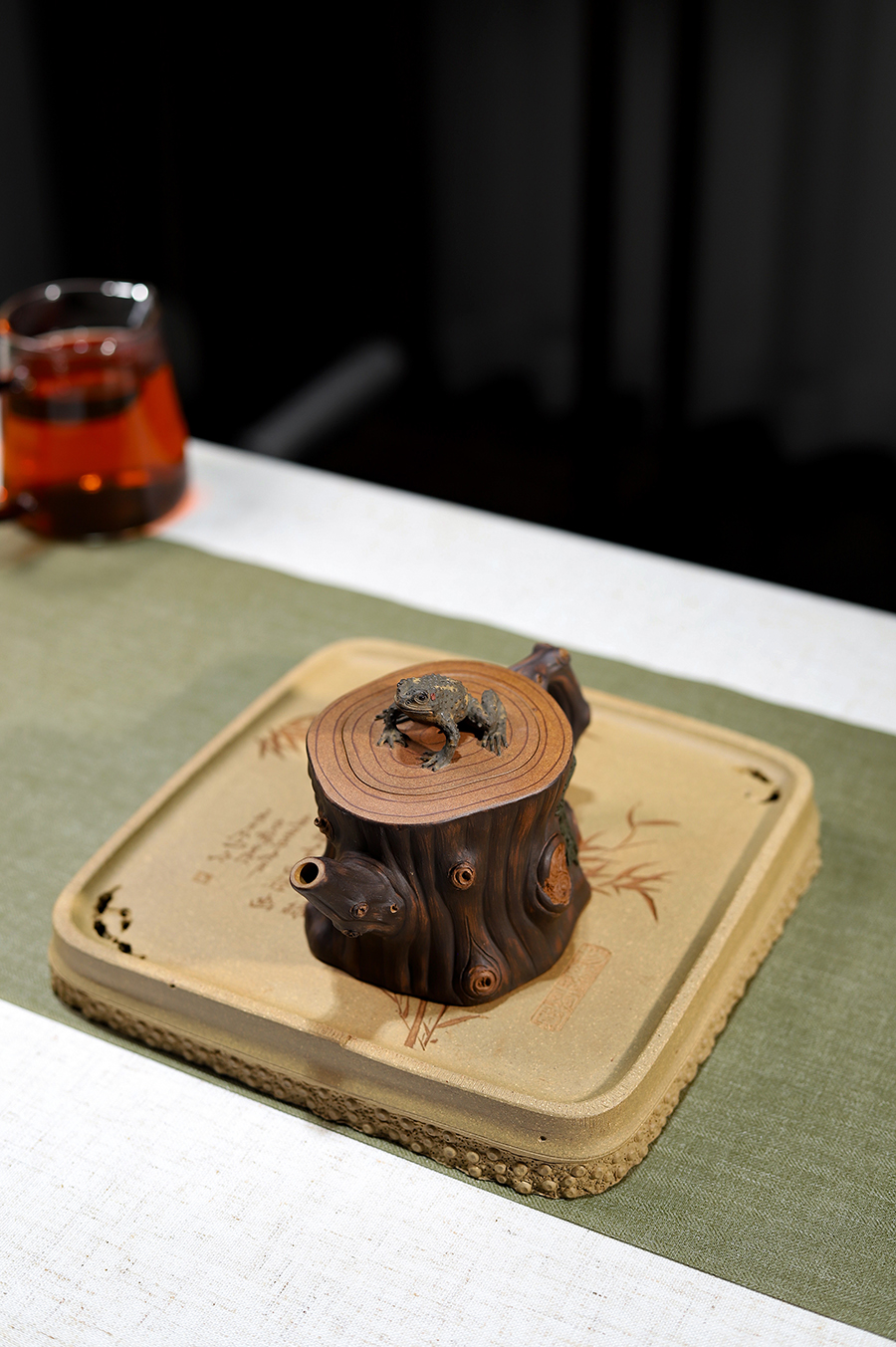 蒋蓉制柏寿桩壶