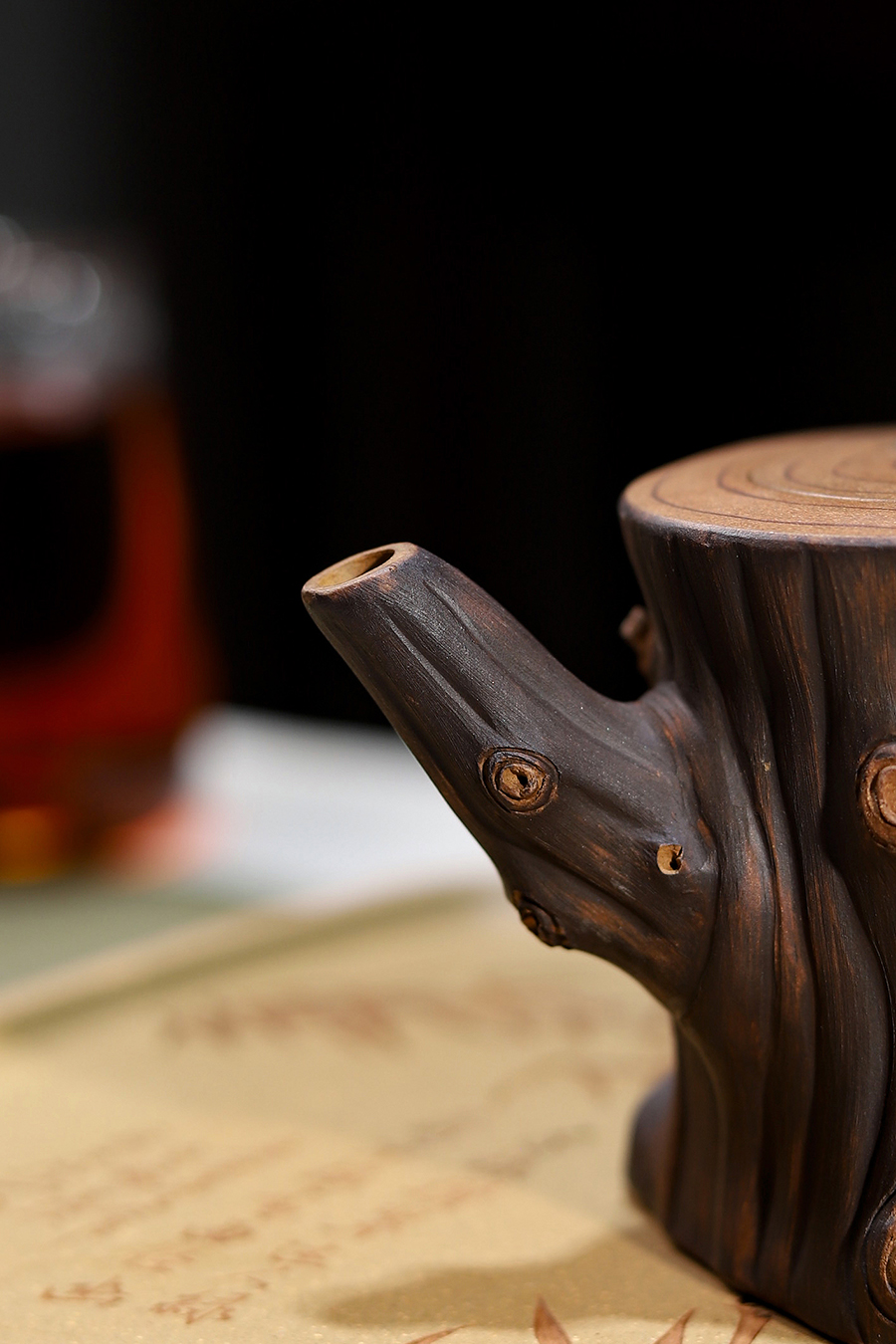 蒋蓉制柏寿桩壶