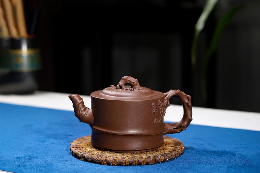 潘小忠制竹段三友壶