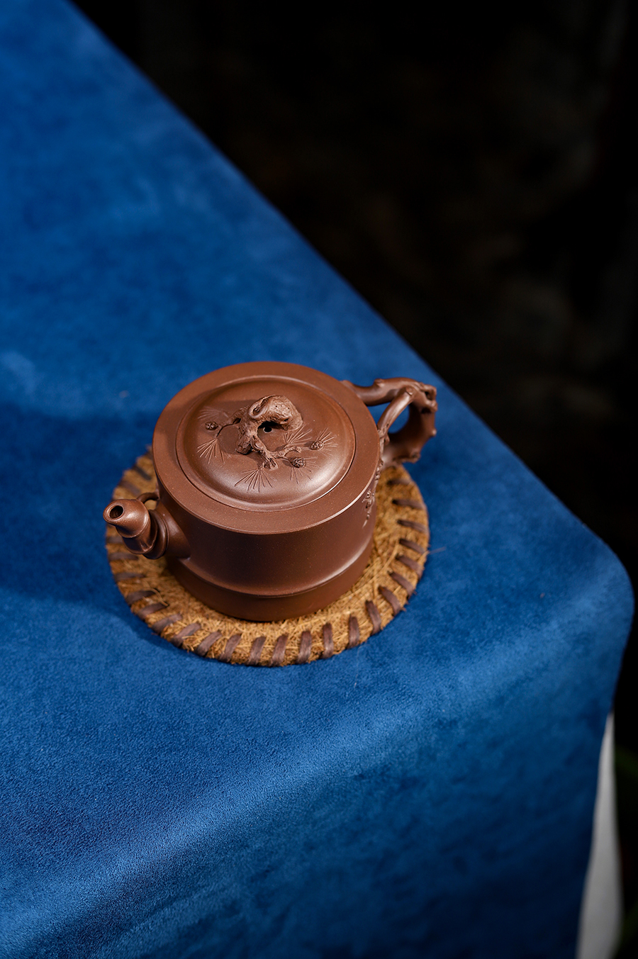 潘小忠制竹段三友壶