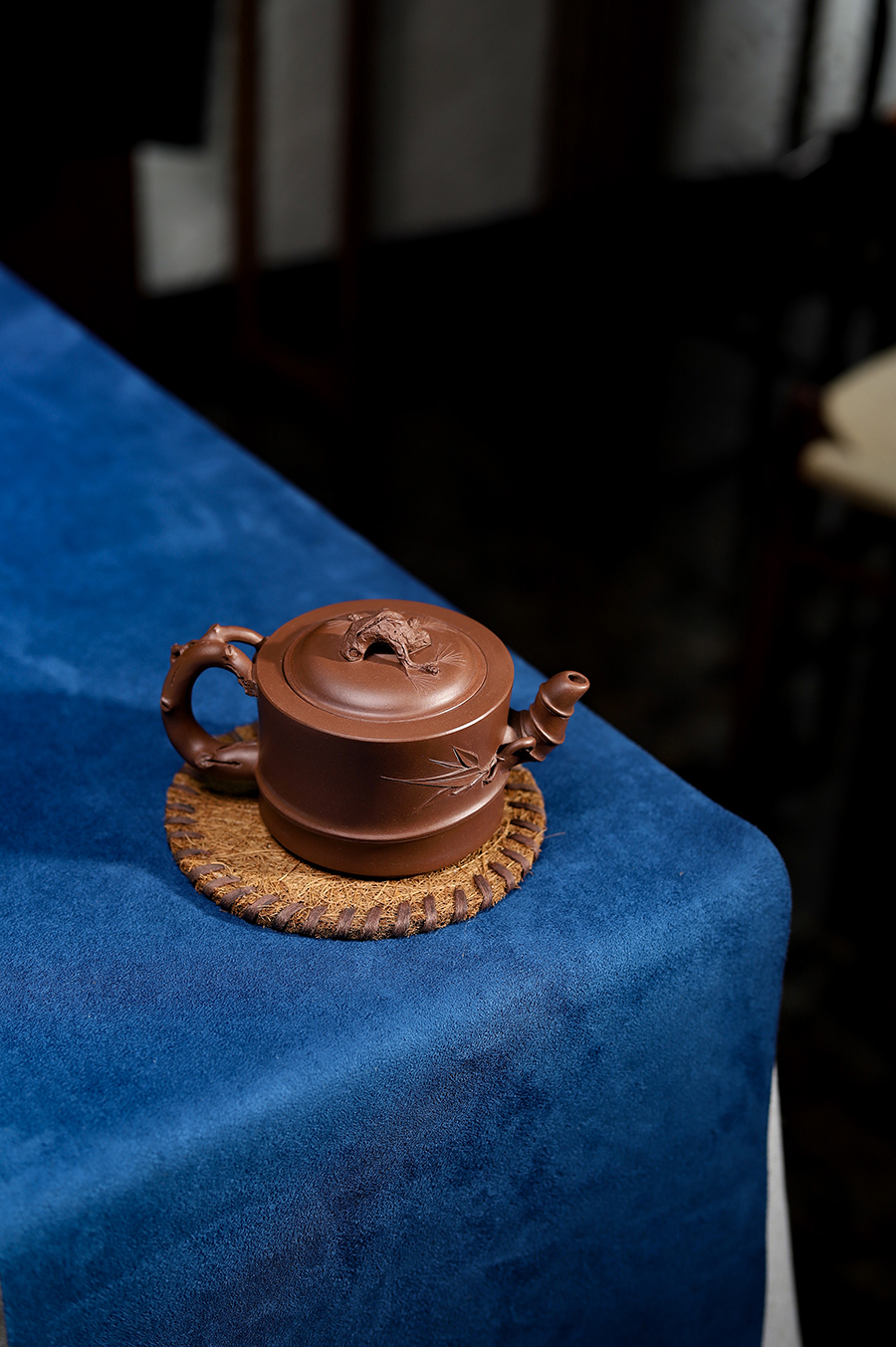 潘小忠制竹段三友壶