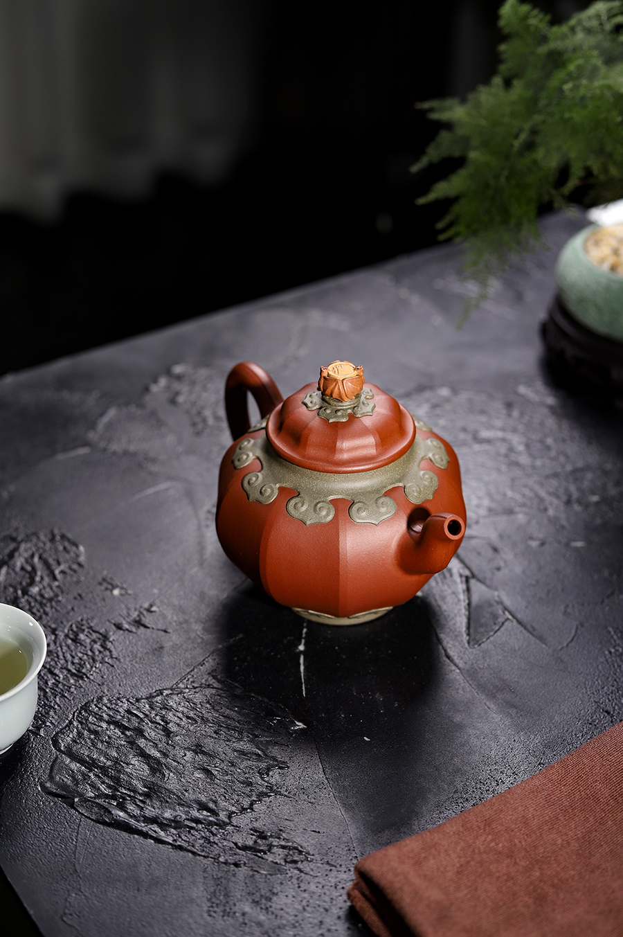 孔春华制福星高照壶