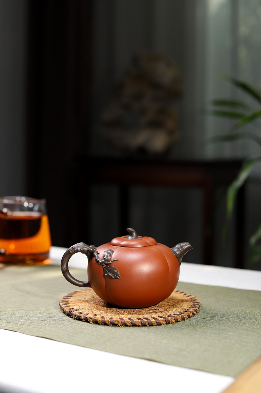 姚志源制丹柿壶