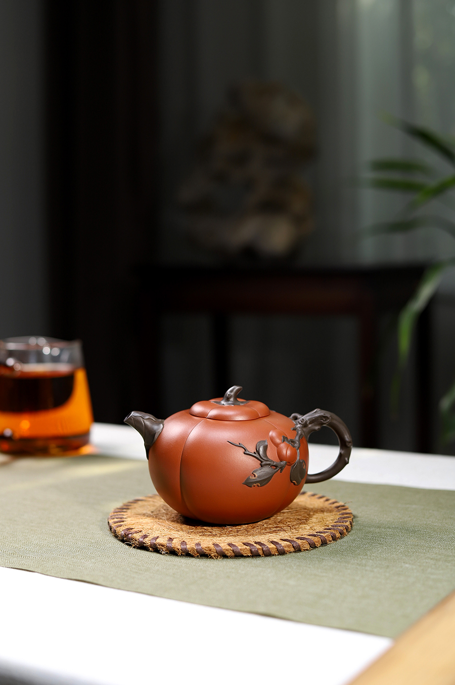 姚志源制丹柿壶