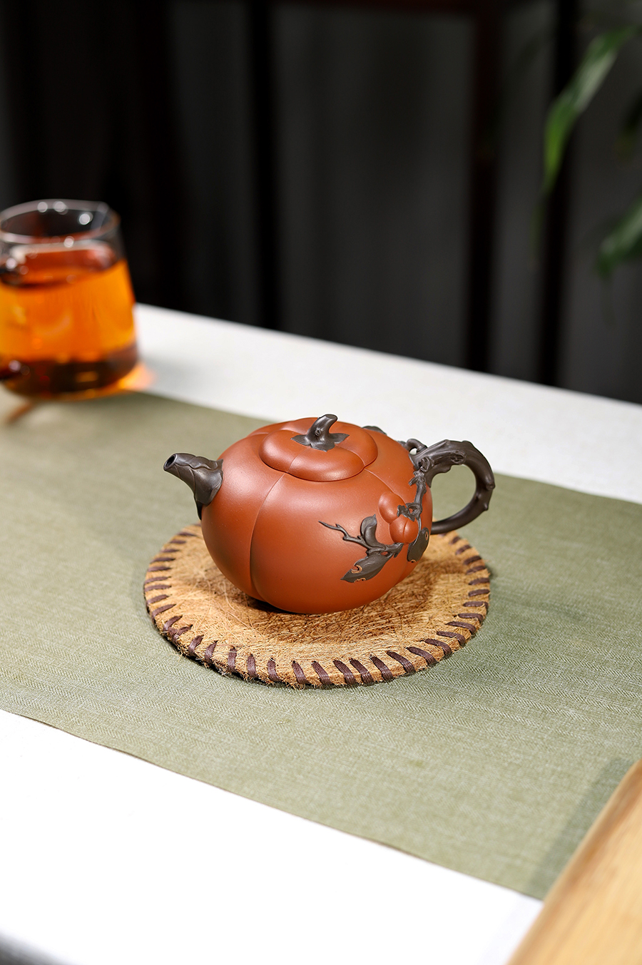 姚志源制丹柿壶