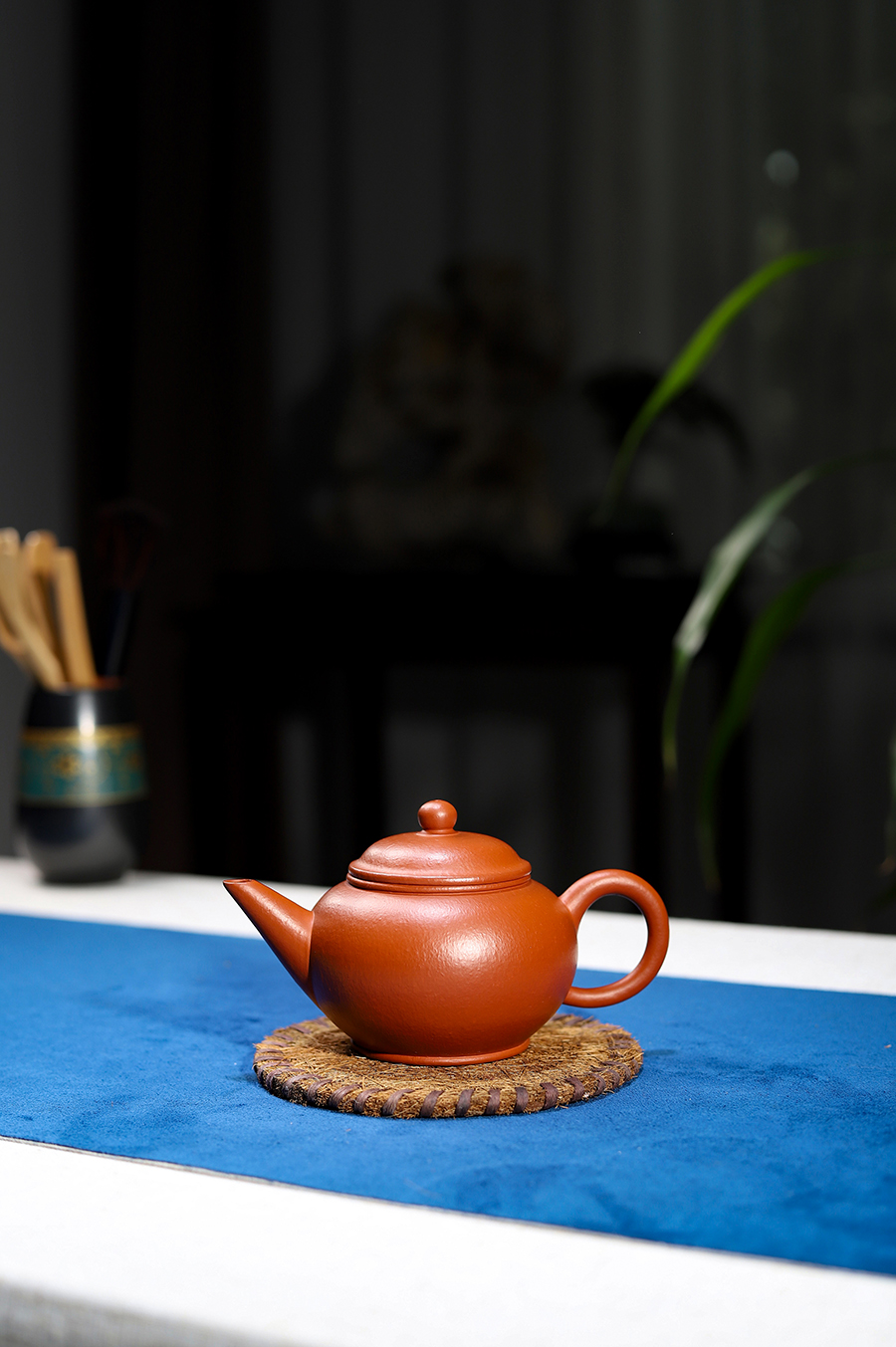 潘小忠制朱泥水平壶(大)