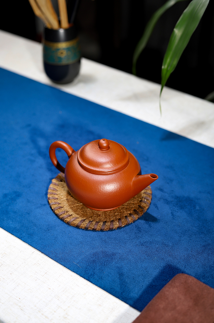 潘小忠制朱泥水平壶(大)