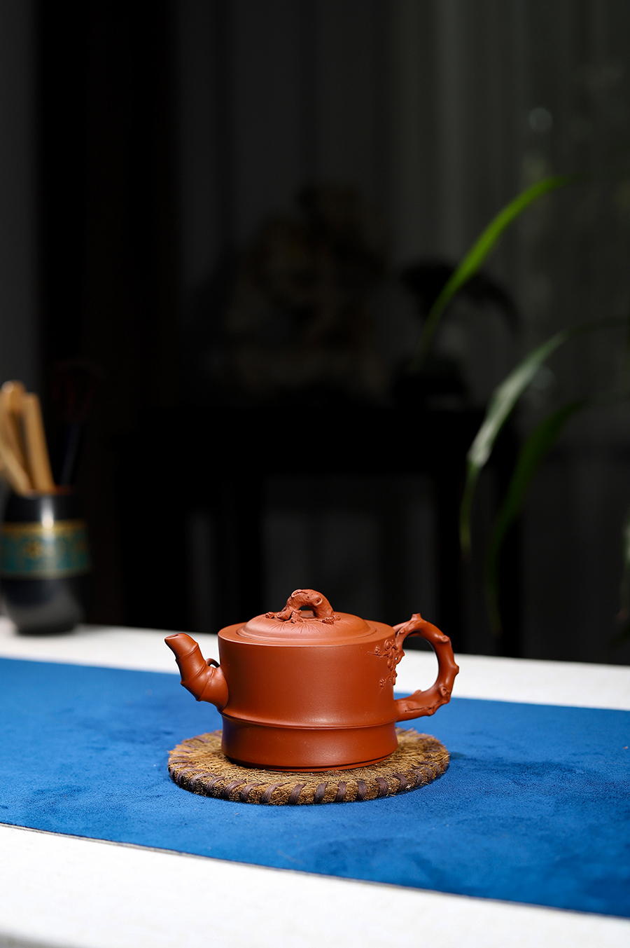 潘小忠制竹段三友壶