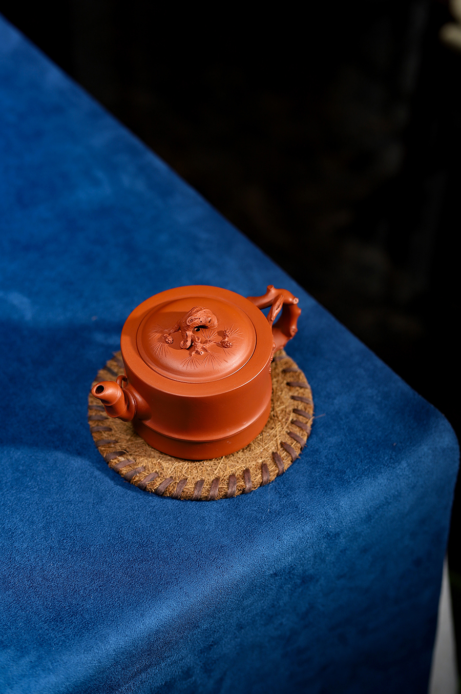 潘小忠制竹段三友壶