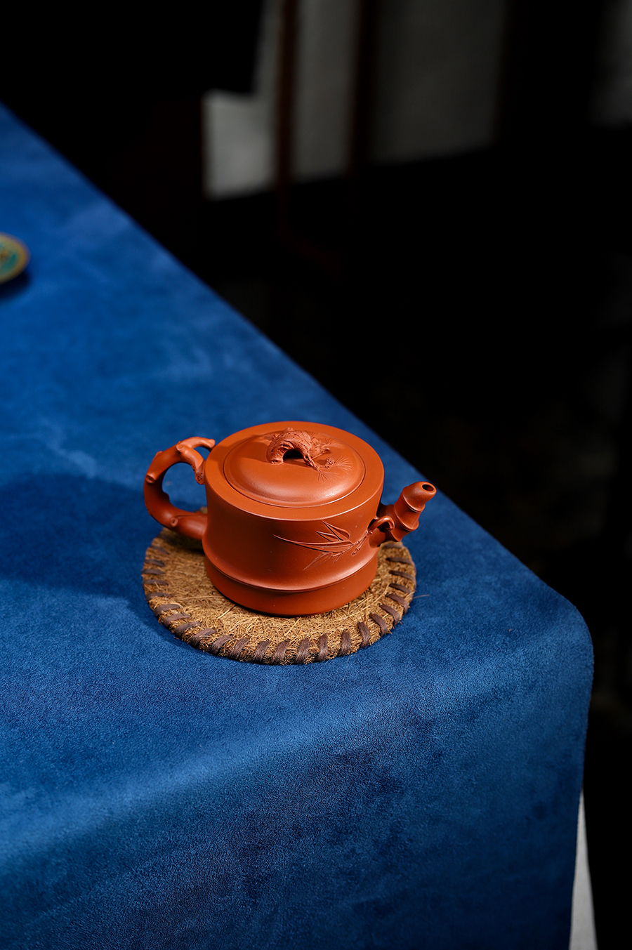 潘小忠制竹段三友壶