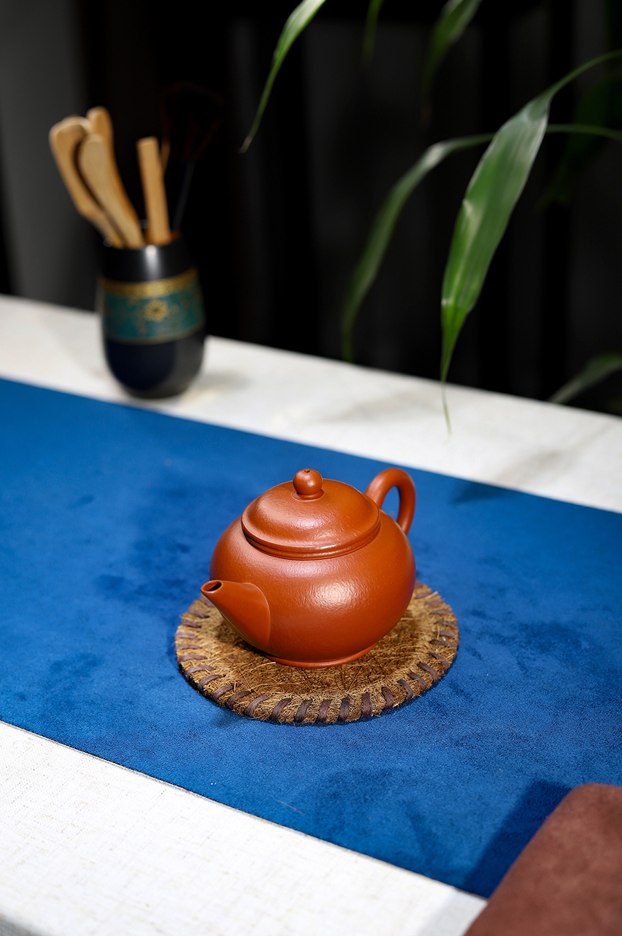 潘小忠制朱泥水平壶(大)